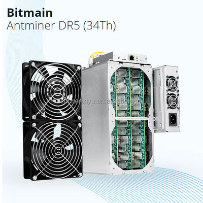512 Bit Sha256 Bitmain Antminer DR5 34T 1800W DCR কয়েন মাইনিং মেশিন ড্যাশ মাইনার